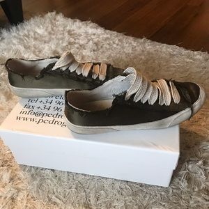 Pedro Garcia Satin Sneakers